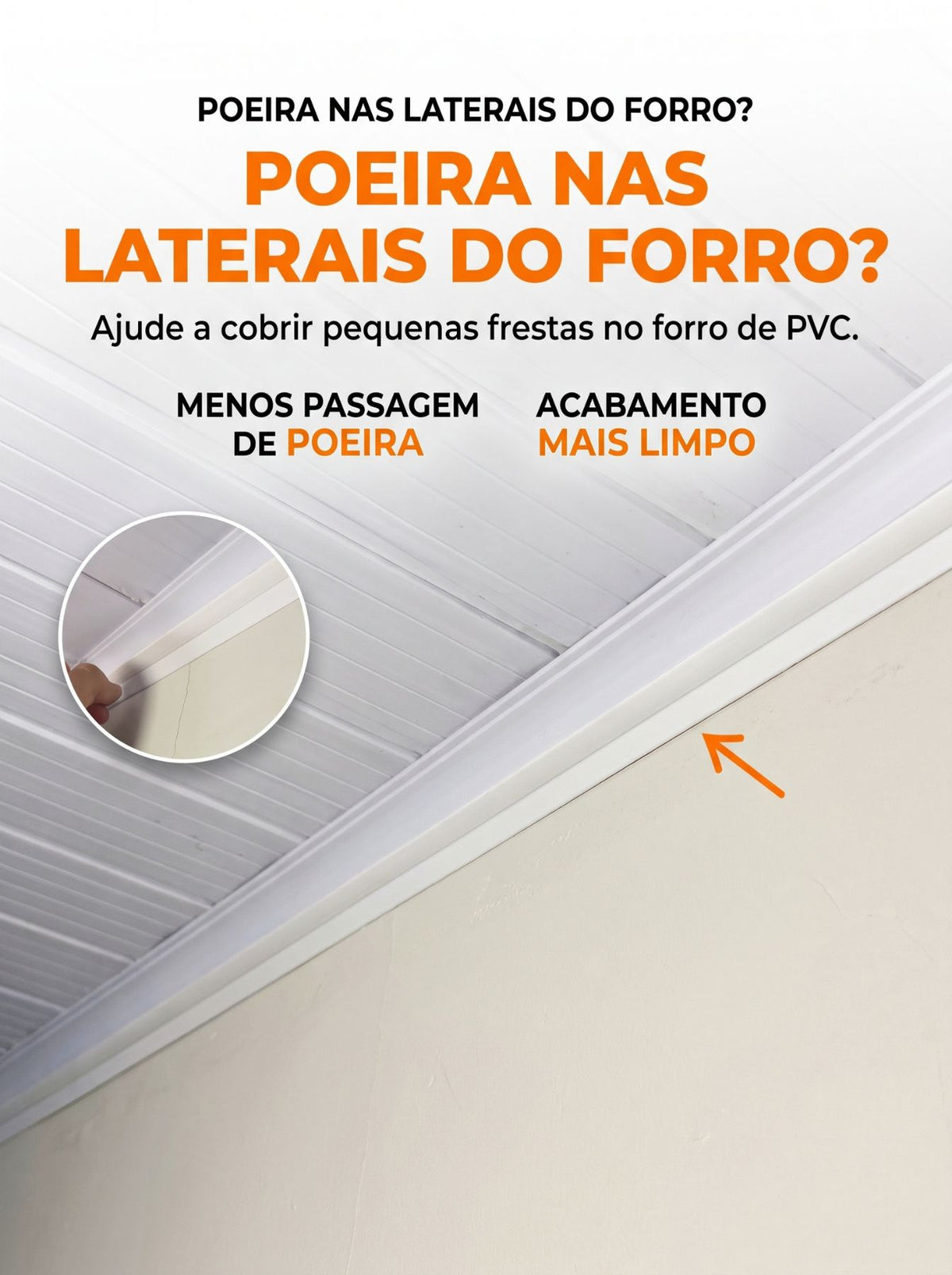 Fita Vedadora Multiuso para Forro de PVC, Pia e Banheiro | 10M, 5M, 3M