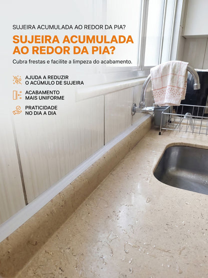 Fita Vedadora Multiuso para Forro de PVC, Pia e Banheiro | 10M, 5M, 3M